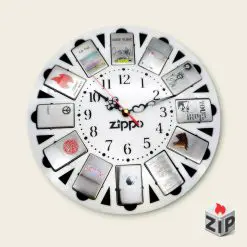 Khung đồng hồ treo tường trưng bày 12 bật lửa zippo chính hãng 31870203188969228324 ZipVN