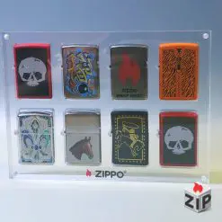 khay mica nguyên khối trưng bày 8 bật lửa zippo chính hãng 86215295477489135912 ZipVN