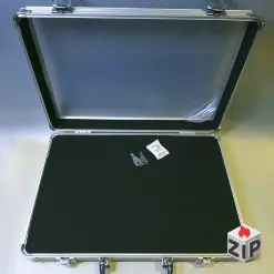 Alternative view of vali nhôm mặt mica trưng bày 100 nhẫn