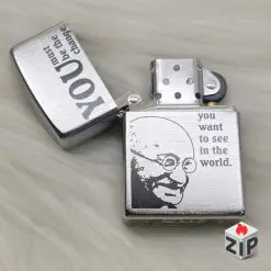Bật lửa zippo gandhi (mã số 99) - chrome xước chính hãng 01ce2ef14cbec0e099af155 ZipVN