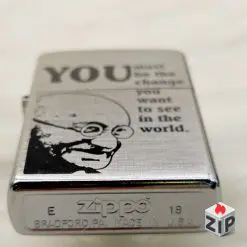 Bật lửa zippo gandhi (mã số 99) - chrome xước chính hãng 1041473859140044854154 ZipVN