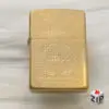 Zippo Logo Lá Nguyệt Quế Solid Brass - 12 La Mã