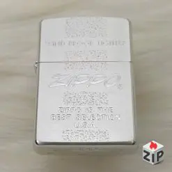 Zippo Lắc Kê Bạc Khắc Khẩu Hiệu (Best Selection Slogan) - Sản Xuất 1998