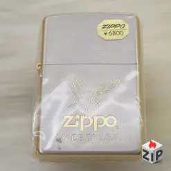 Zippo Đại Bàng Deni Vàng (Eagle Two-Tone) - Sản Xuất 2000