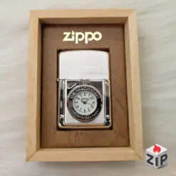 Zippo Time Đồng Hồ Cơ Khí Traditional Lắc Kê Bạc Dạ Quang - 12 La Mã