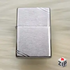 Zippo 230 Vintage Brushed Chrome Trơn Khắc Chéo - 2024