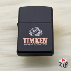 Bật lửa zippo timken bucyrus operations sơn đen - 12 la mã