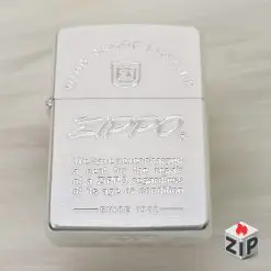 Zippo Lắc Kê Bạc Khắc Lời Hứa Bảo Hành (Lifetime Guarantee Slogan) - Sản Xuất 1994