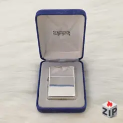 Zippo Bạc Khối Sterling Trơn HP New Full Box - 2001
