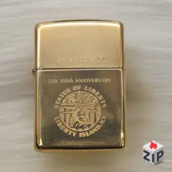 Bật lửa zippo the 100th anniversary statue of liberty brass bóng - 9 la mã