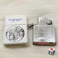 Bật lửa zippo fan test (mã số 7) sơn trắng chính hãng 304c0361c1214d7f143028 ZipVN