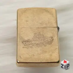 Zippo Chu Niên 1932-1990 Tàu HMS Ark Royal Khắc 2 Mặt