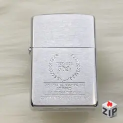 Zippo commemorative lighter kỷ niệm 50 năm chrome xước - 14 la mã