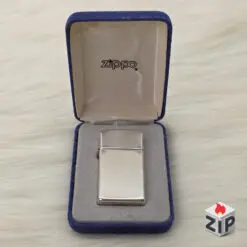 Zippo Slim Bạc Khối Sterling Trơn HP New Full Box - 2003