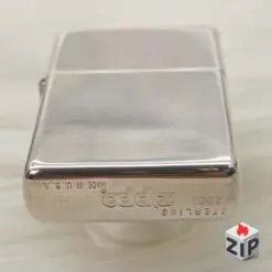 Zippo Bạc Khối Sterling Trơn HP New Full Box - 2001