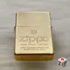 Zippo wind proof lighter logo shield brass - 15 la mã