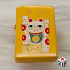 Zippo Mèo Thần Tài Sơn Mài (Maneki Neko Urushi) - Sản Xuất 2001 chính hãng 415716453298010967816 ZipVN