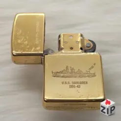 Alternative view of Zippo Chu Niên 1932-1989 Tàu Khu Trục U.S.S. Dahlgren Khắc 2 Mặt
