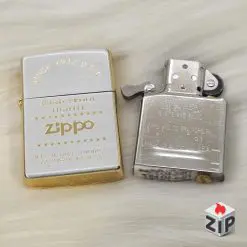 Alternative view of Zippo Sao Kỷ Niệm Deni Vàng Khắc Vàng (Star Heritage Two-Tone) - Sản Xuất 2003
