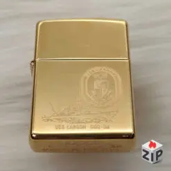 Zippo Tàu Khu Trục U.S.S. Laboon Đồng Khối Nguyên Tem - 13 La Mã