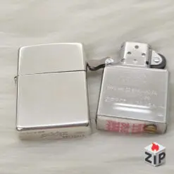 Alternative view of Zippo Chrome Bóng High Polish Trơn New Full Box - 2020