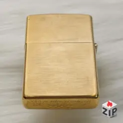 Alternative view of Zippo solid brass khắc thông điệp quảng cáo - 15 la mã
