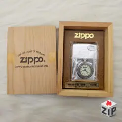 Zippo Time Đồng Hồ Cơ Khí Dạ Quang Lắc Kê Bạc Giới Hạn Xuất Nhật - 11 La Mã