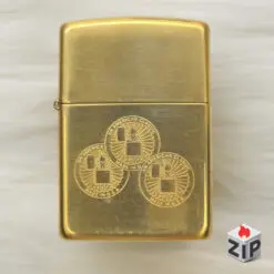Zippo an american classic - 3 đồng xu brass bóng - 11 la mã