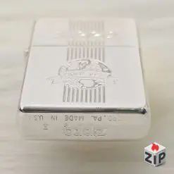 Zippo Lắc Kê Bạc Khắc Logo Quả Cầu (Global Heritage) - Sản Xuất 1994 chính hãng 526636753848299213229 ZipVN
