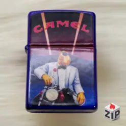 bật lửa zippo camel joe motor sơn bóng - 13 la mã nguyên tem