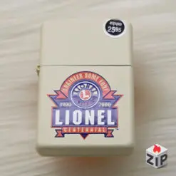Bật lửa zippo lionel centennial sơn kem - 16 la mã nguyên tem