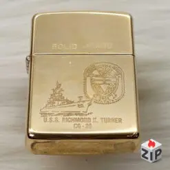 Zippo Chu Niên 1932-1990 Tàu Tuần Dương U.S.S. Richmond K. Turner