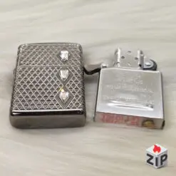 Alternative view of Zippo Armor Khắc 360° Hình Kim Cương Đá Crystal - Luxury