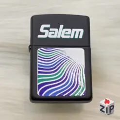 Bật lửa zippo salem sơn đen - 12 la mã