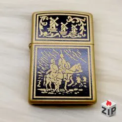 Bật lửa zippo la mancha (mã số 41) sơn vàng
