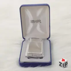 Zippo Slim Bạc Khối Sterling Trơn HP New Full Box - 2000