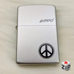 Bật lửa zippo peace symbol (mã số 67) satin