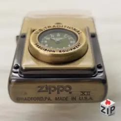 Zippo Time Đồng Hồ Cơ Khí Mặt Xanh Đồng Giả Cổ (Antique Brass) - 12 La Mã chính hãng a729711e0e288276db3948 ZipVN