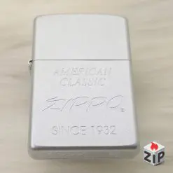 Zippo American Classic Satin Chrome (Đời Đầu) - Sản Xuất 2000