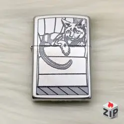 Bật lửa zippo cats (mã số 118) - chủ đề mèo satin