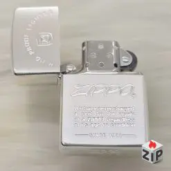 Alternative view of Zippo Lắc Kê Bạc Khắc Lời Hứa Bảo Hành (Lifetime Guarantee Slogan) - Sản Xuất 1994