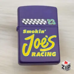 Bật lửa zippo smokin' joe's racing sơn tím - 13 la mã nguyên tem