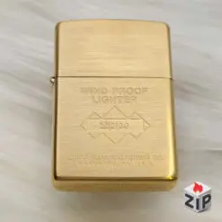 Bật lửa zippo wind proof lighter brass - 15 la mã
