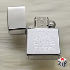 Alternative view of Zippo Logo Lửa Wind Proof Brushed Chrome - 12 La Mã
