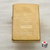 Zippo Logo Kim Cương Wind Proof Lighter Đồng Khối - 12 La Mã