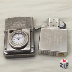 Alternative view of Zippo Time Đồng Hồ Cơ Khí Mặt Trắng Lắc Kê Bạc Giả Cổ - 12 La Mã