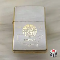 Zippo Tượng Nữ Thần Tự Do Deni Vàng (Statue of Liberty Two-Tone) - 1994