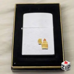 Zippo Biểu Tượng Vàng (Zippo Icon Pin) - Sản Xuất 1996 (Mộc Đáy XII)