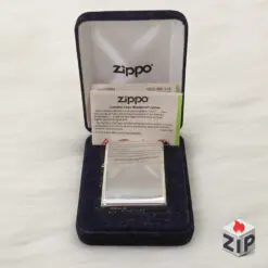 Zippo Bạc Khối Sterling Trơn HP New Full Box - 2019