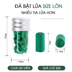 Tăng Cường Hiệu Năng: Đá Lửa Xanh Lá Size Lớn 2.5x5mm